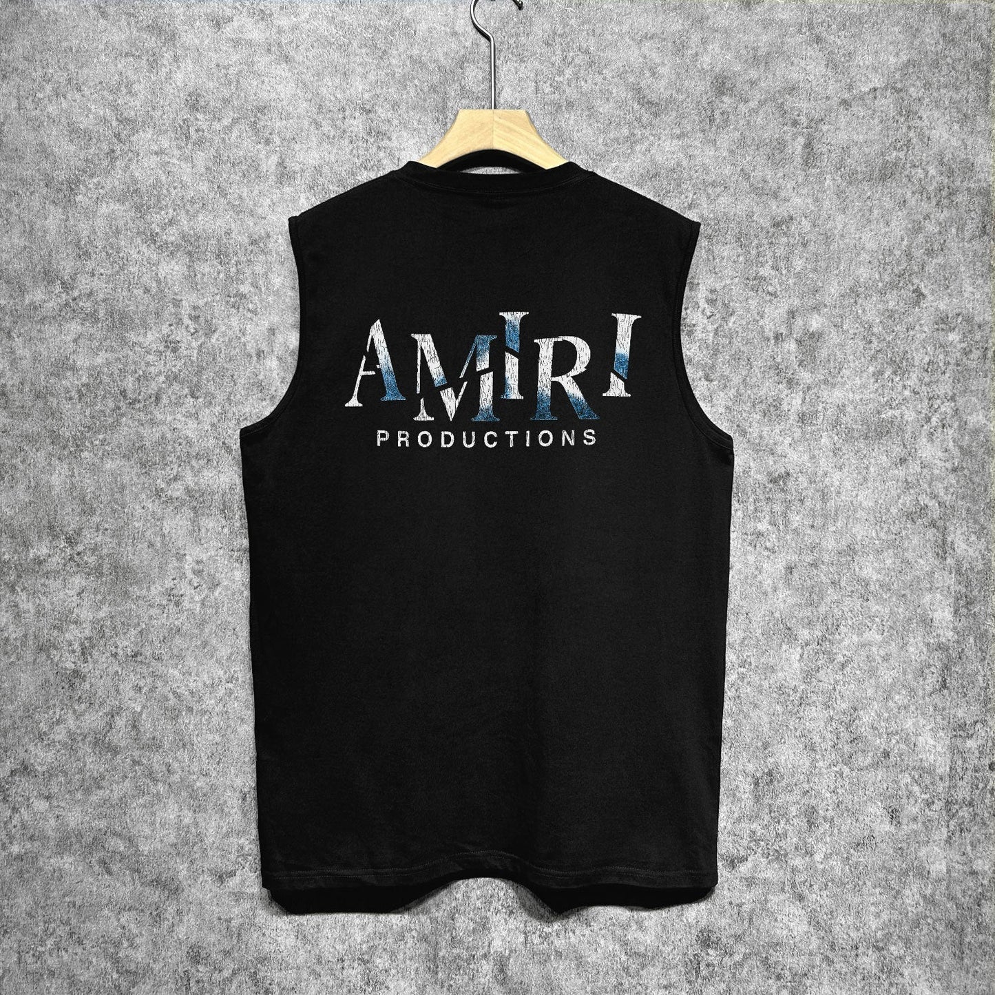 Amiri tank top double-sided rose printing