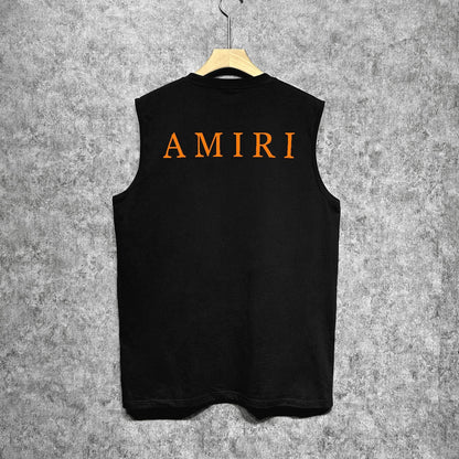 Amiri tank top spider letter printing