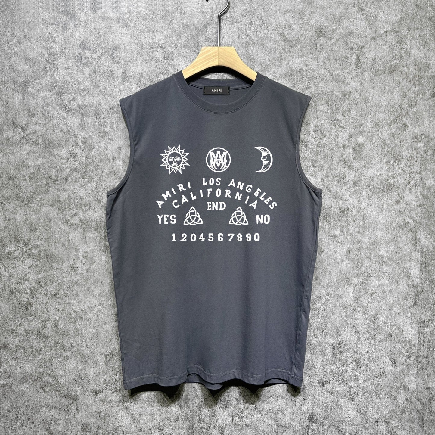 Amiri tank top day and night star print