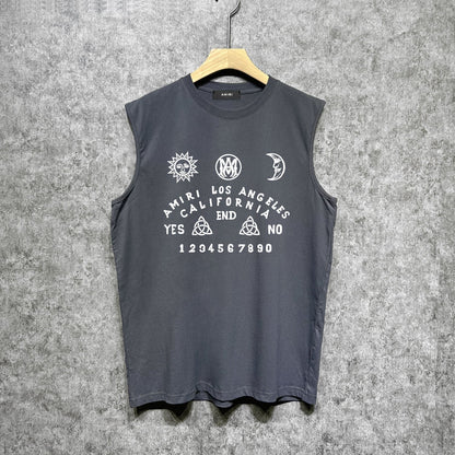 Amiri tank top day and night star print