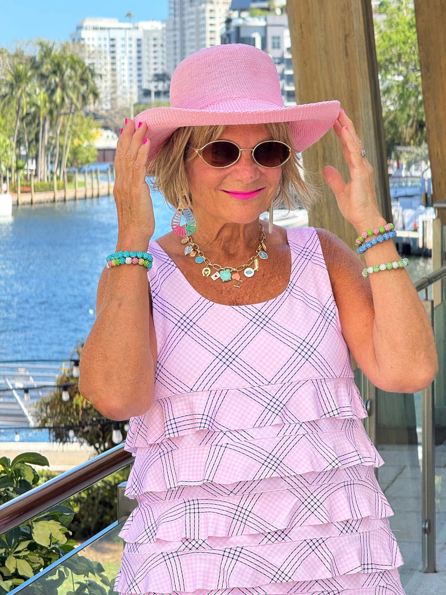 LULU B PINK CHIC CHA CHA TANK