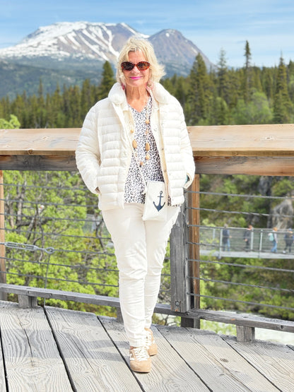LULU-B IVORY FAUX FUR JACKET