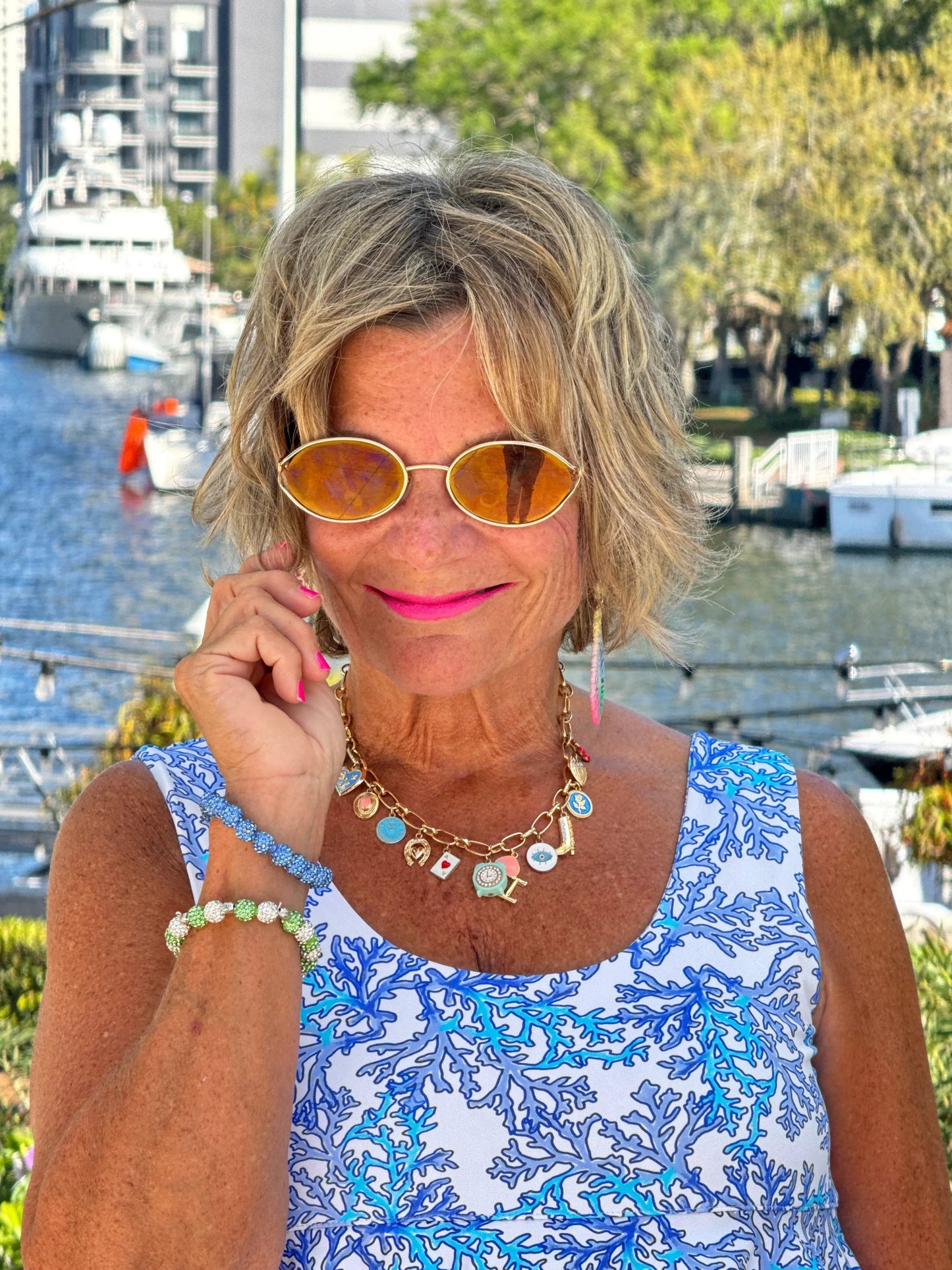 LULU B CORAL BREEZE CHA CHA DRESS
