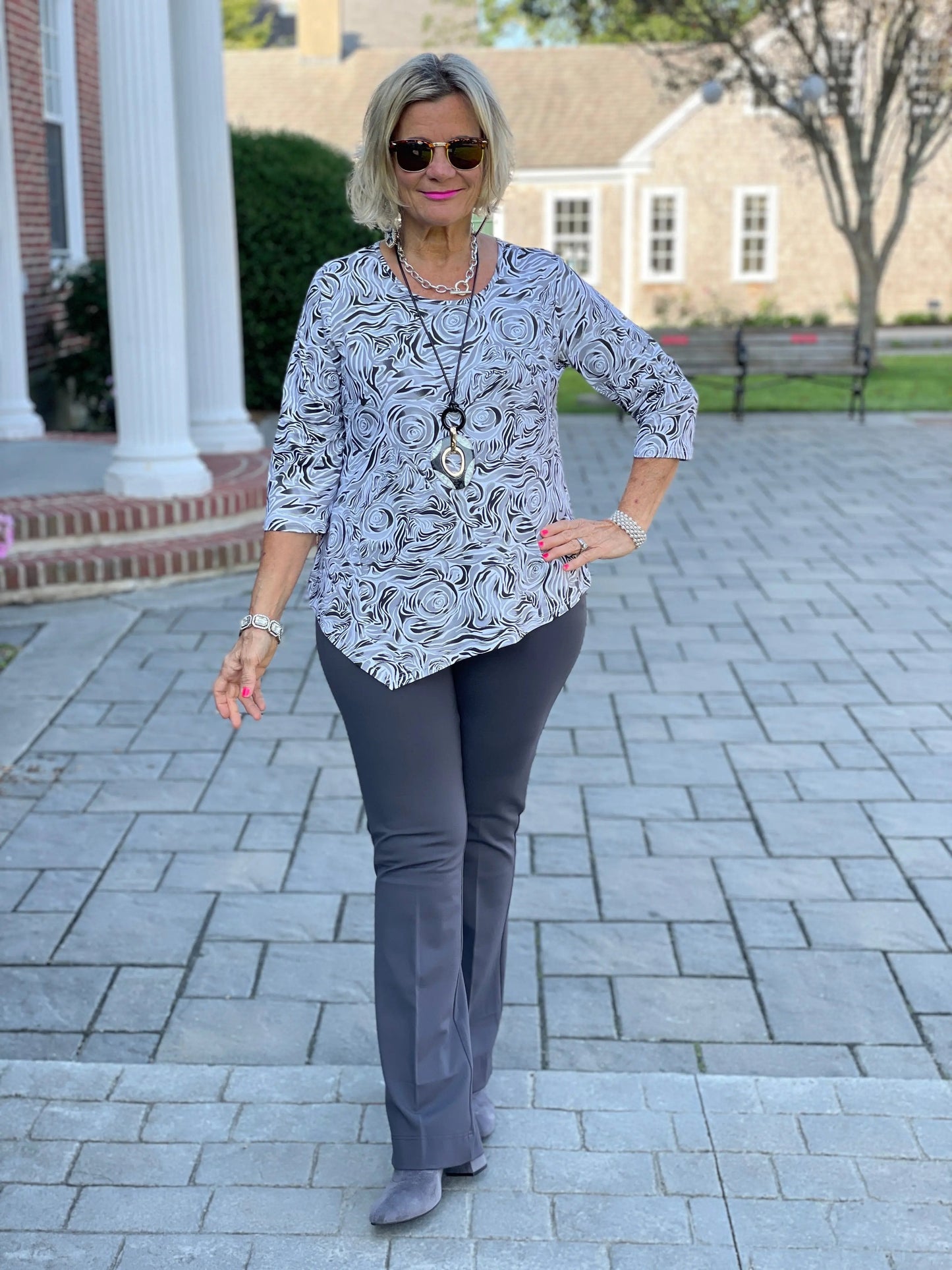 ELEGANT EXPRESSIONS ASYMMETRIC TOP