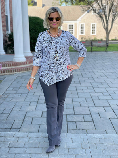 ELEGANT EXPRESSIONS ASYMMETRIC TOP