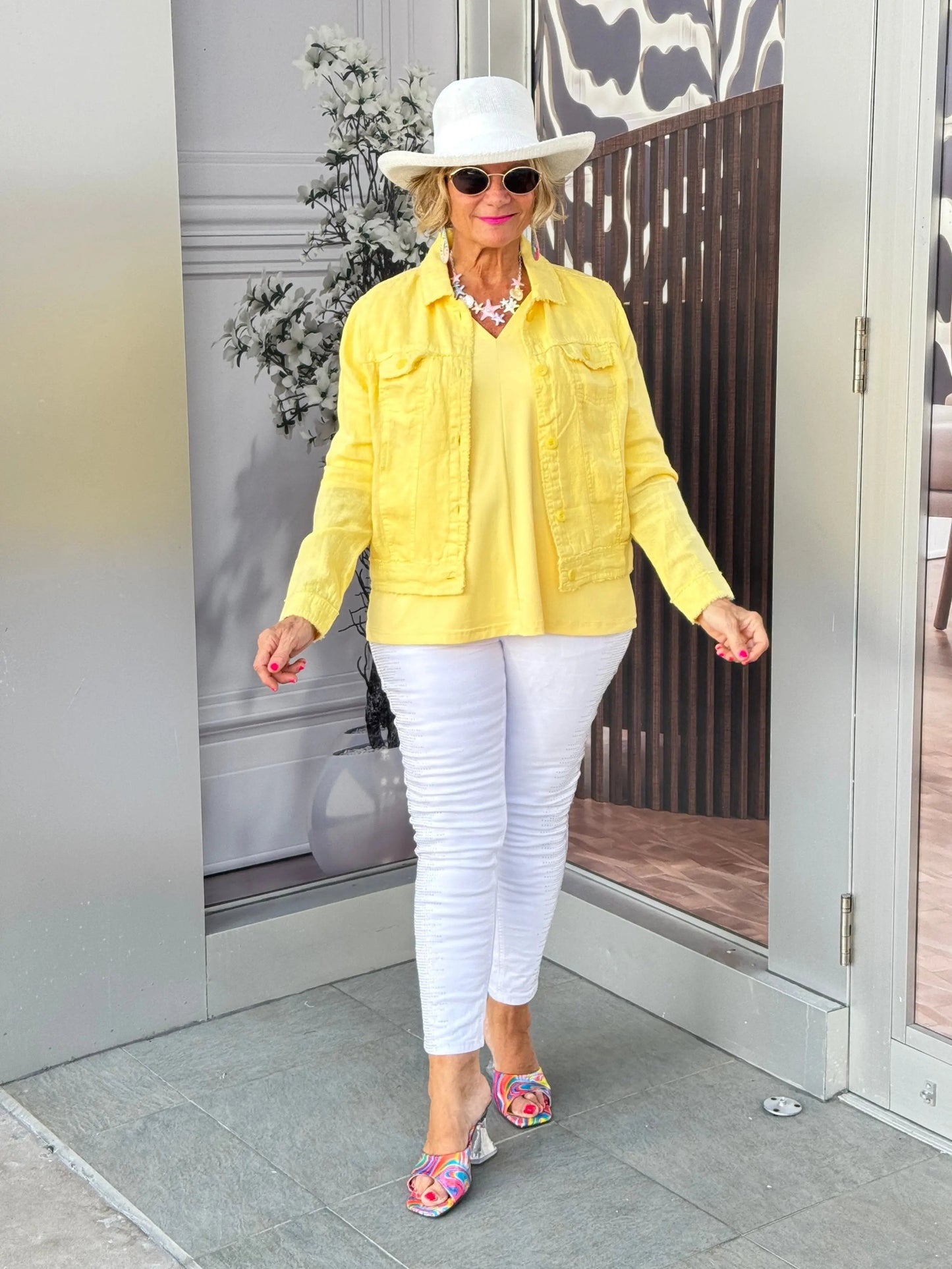 LULU B  YELLOW LINNEN JACKET