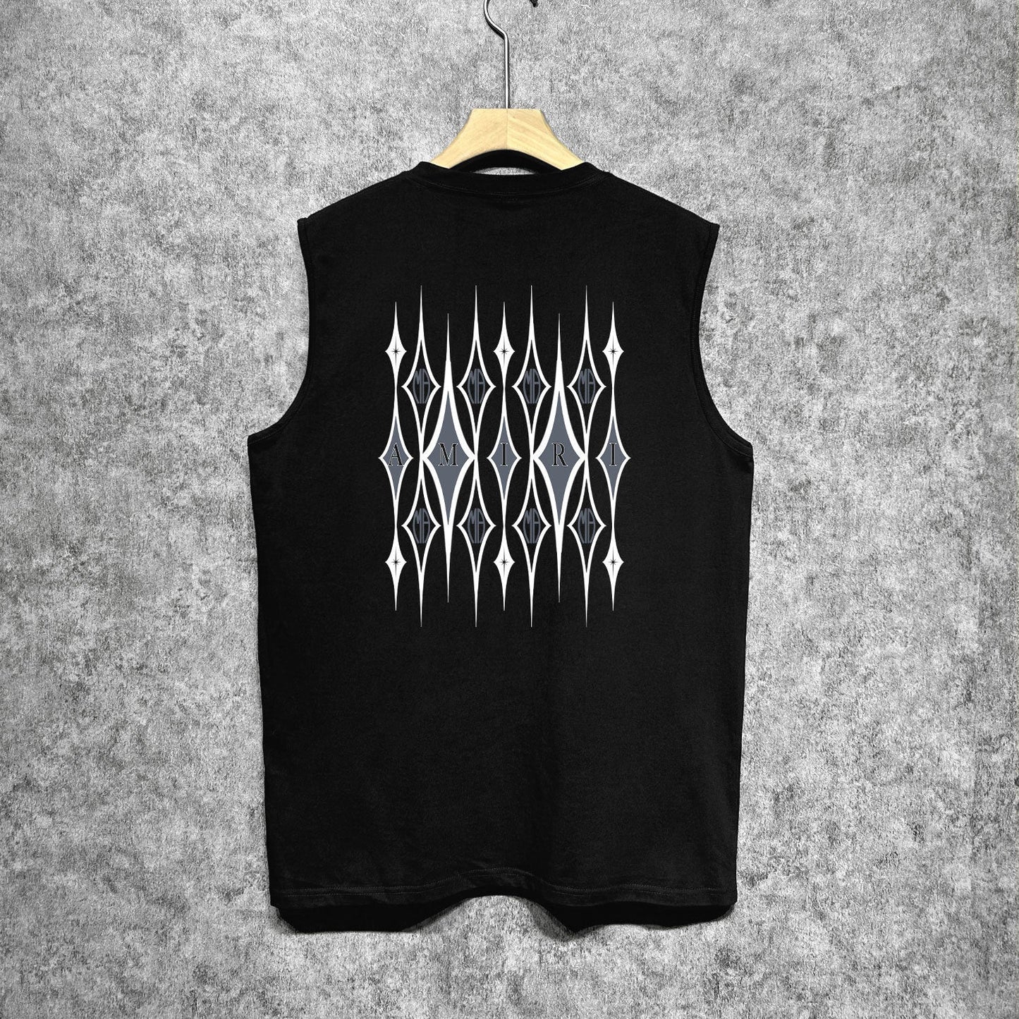 Amiri tank top retro geometric graphic printing