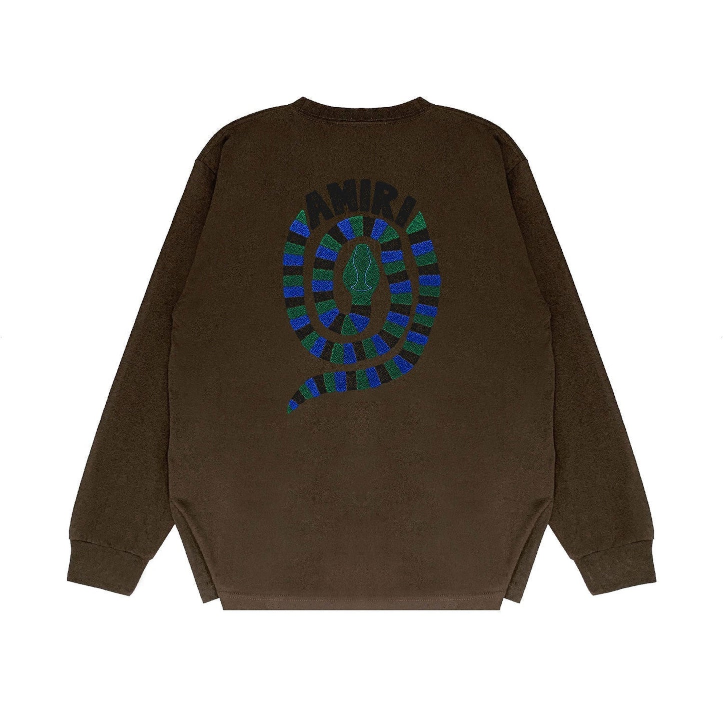 Amiri Long Sleeved Shirt Printed Trendy Pure Cotton