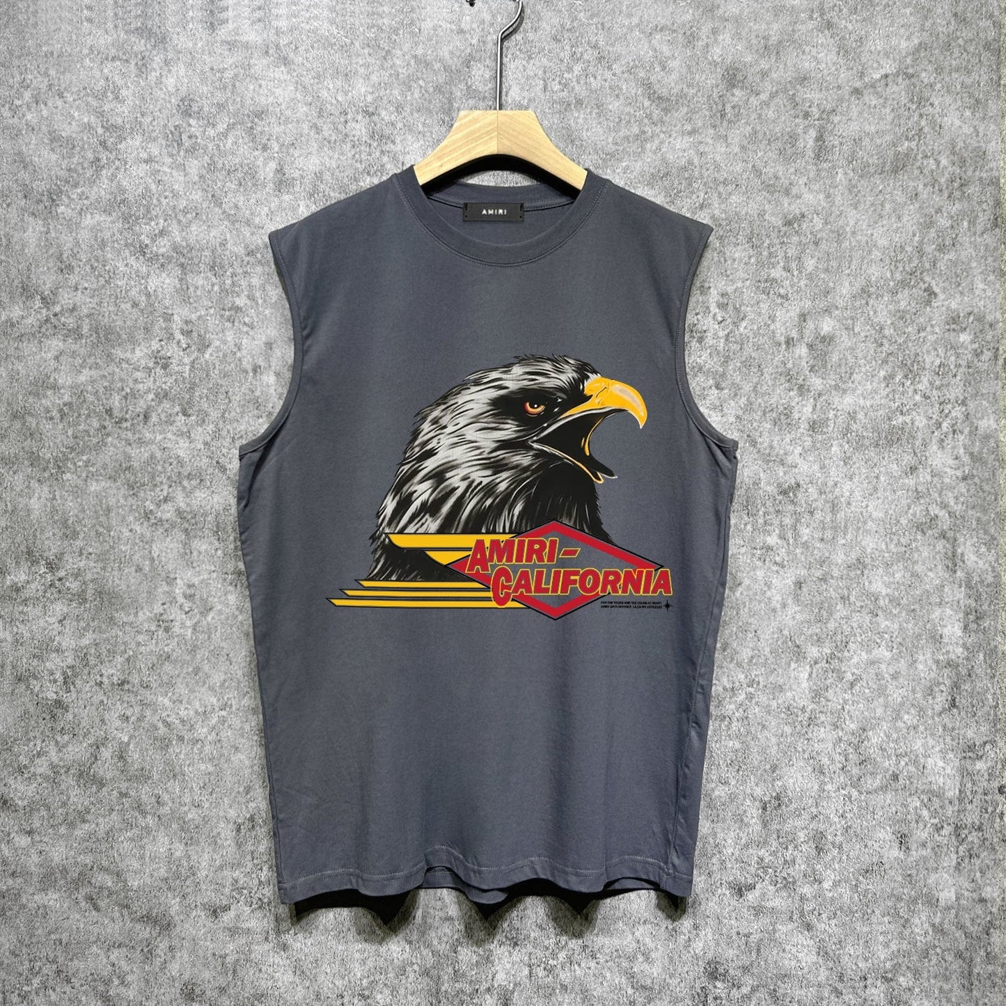 Amiri tank top eagle printing