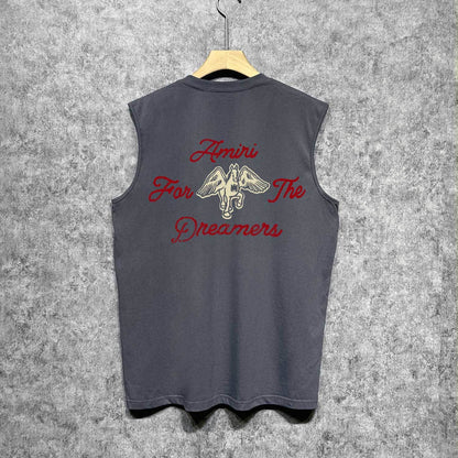Amiri tank top mottled pegasus print