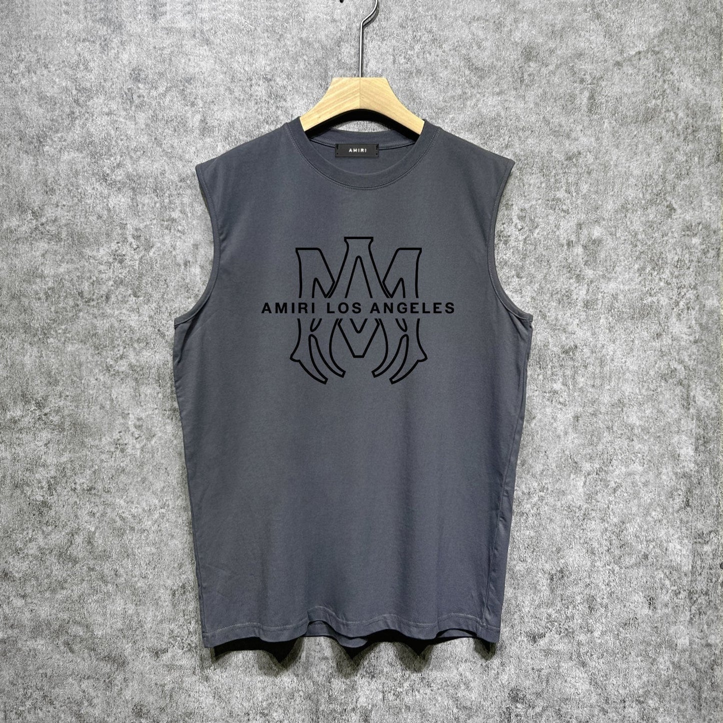 Amiri tank top line simple logo printing