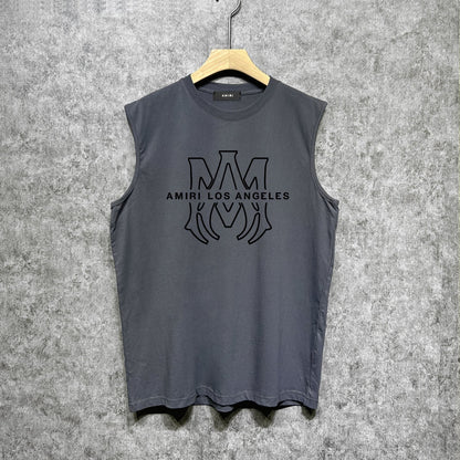 Amiri tank top line simple logo printing