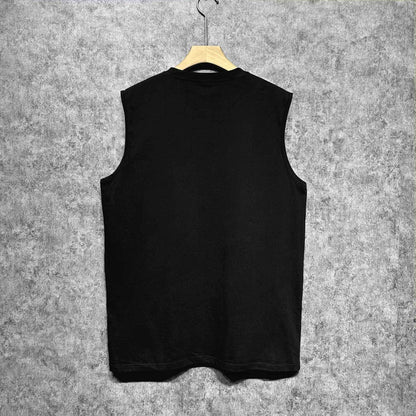 Amiri tank top new bone sleeve print