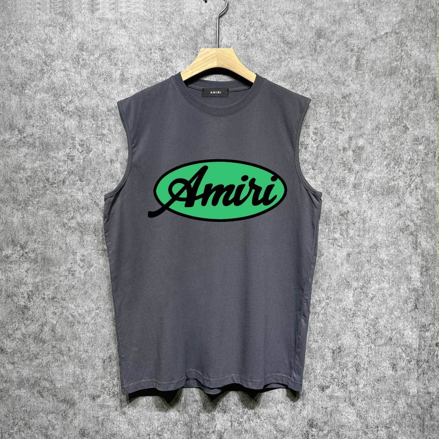Amiri tank top oval letterprinting