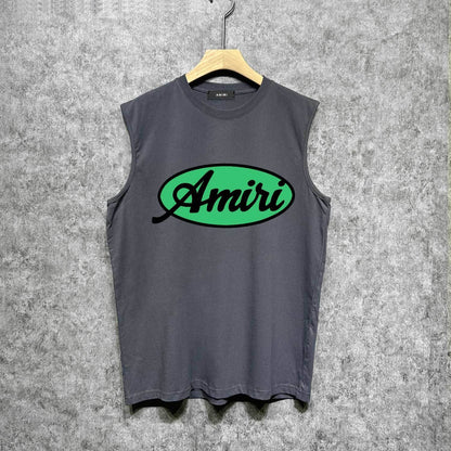 Amiri tank top oval letterprinting