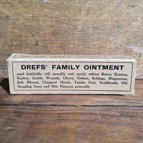 DREF'S FAMILY OINTMENT Medicine Box 1920s