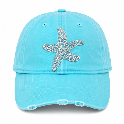 AQUA BLING STARFISH HAT