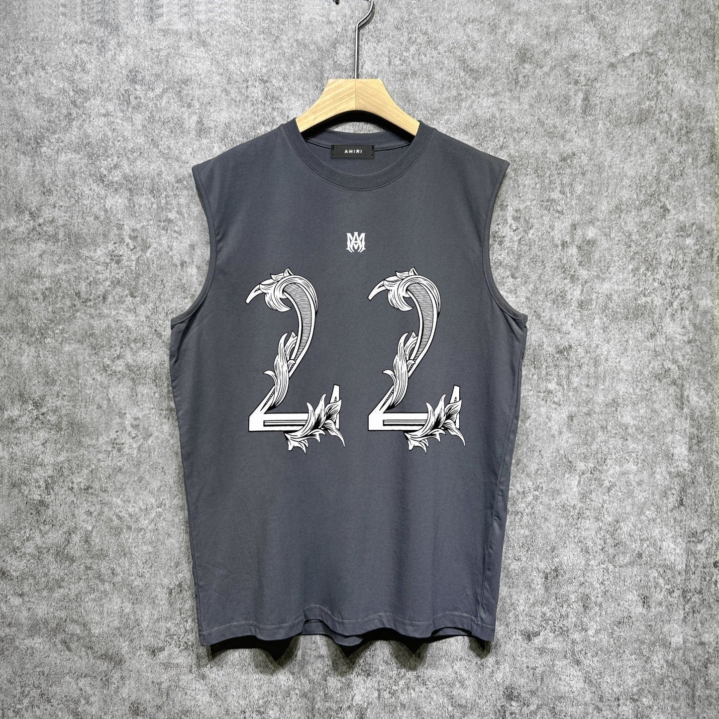 Amiri tank top digital vine printing