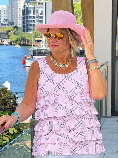LULU B PINK CHIC CHA CHA TANK