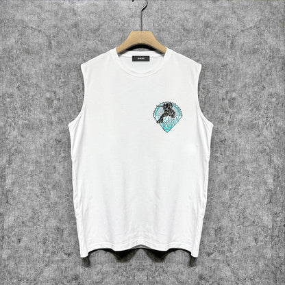 Amiri tank top black panther print