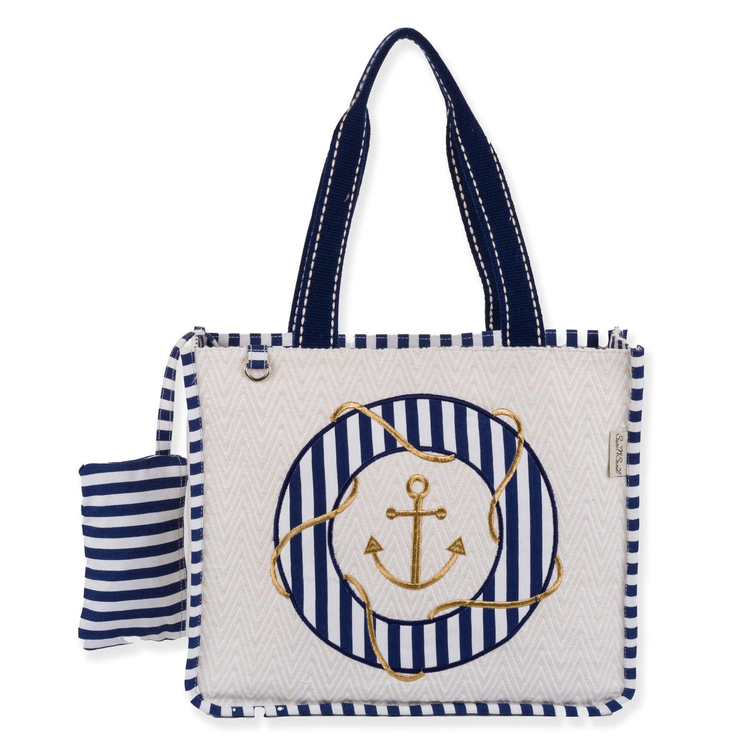 Anchor, Gold Anchor Shoulder Tote