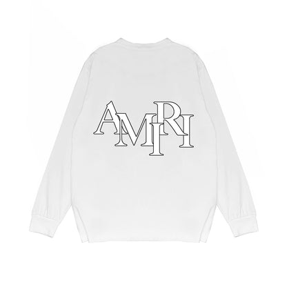 Amiri Long Sleeved Shirt Printed Trendy Pure Cotton