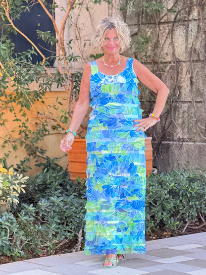 BLUE MARINE CHA CHA MAXI DRESS