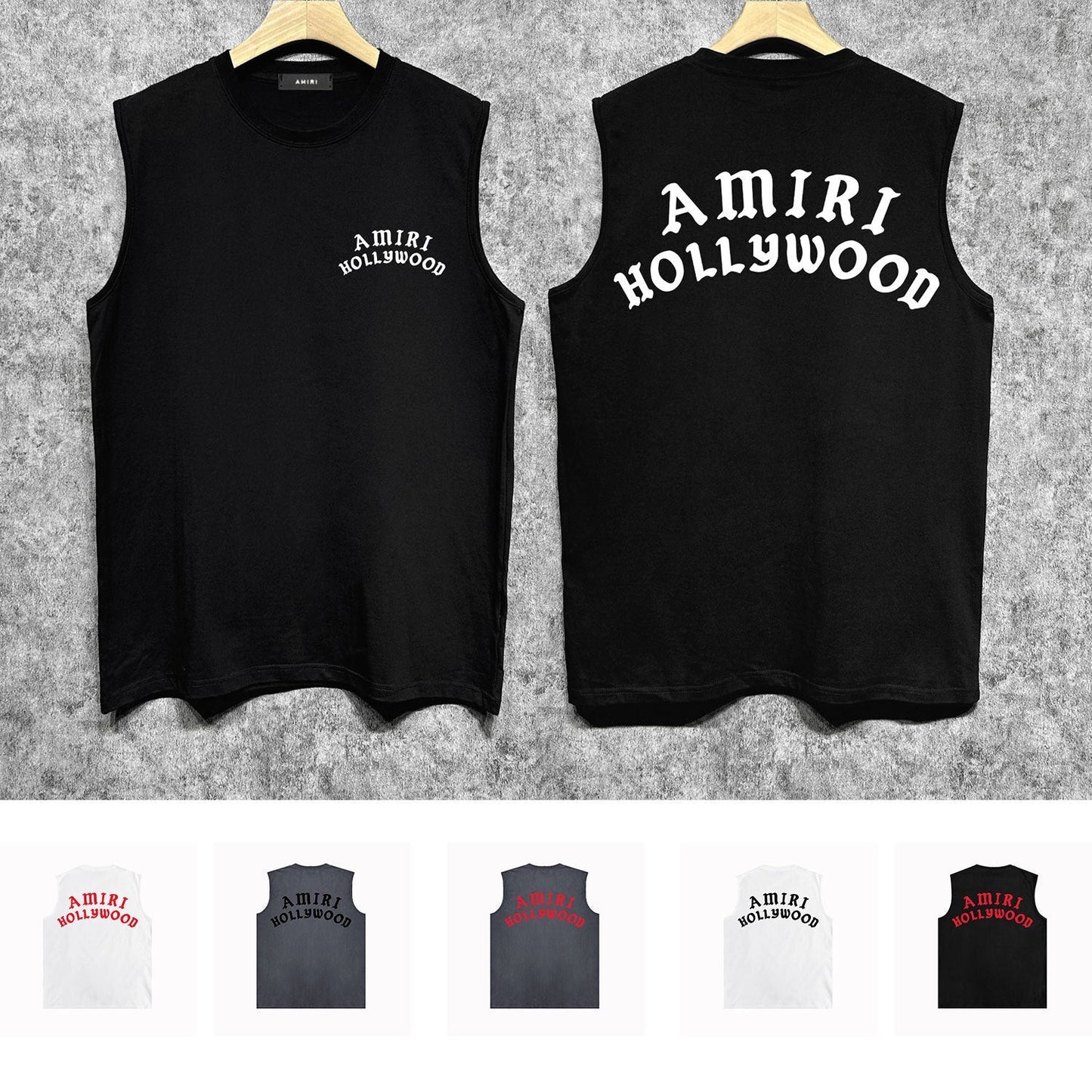 Amiri tank top hollywood pure letterprinting