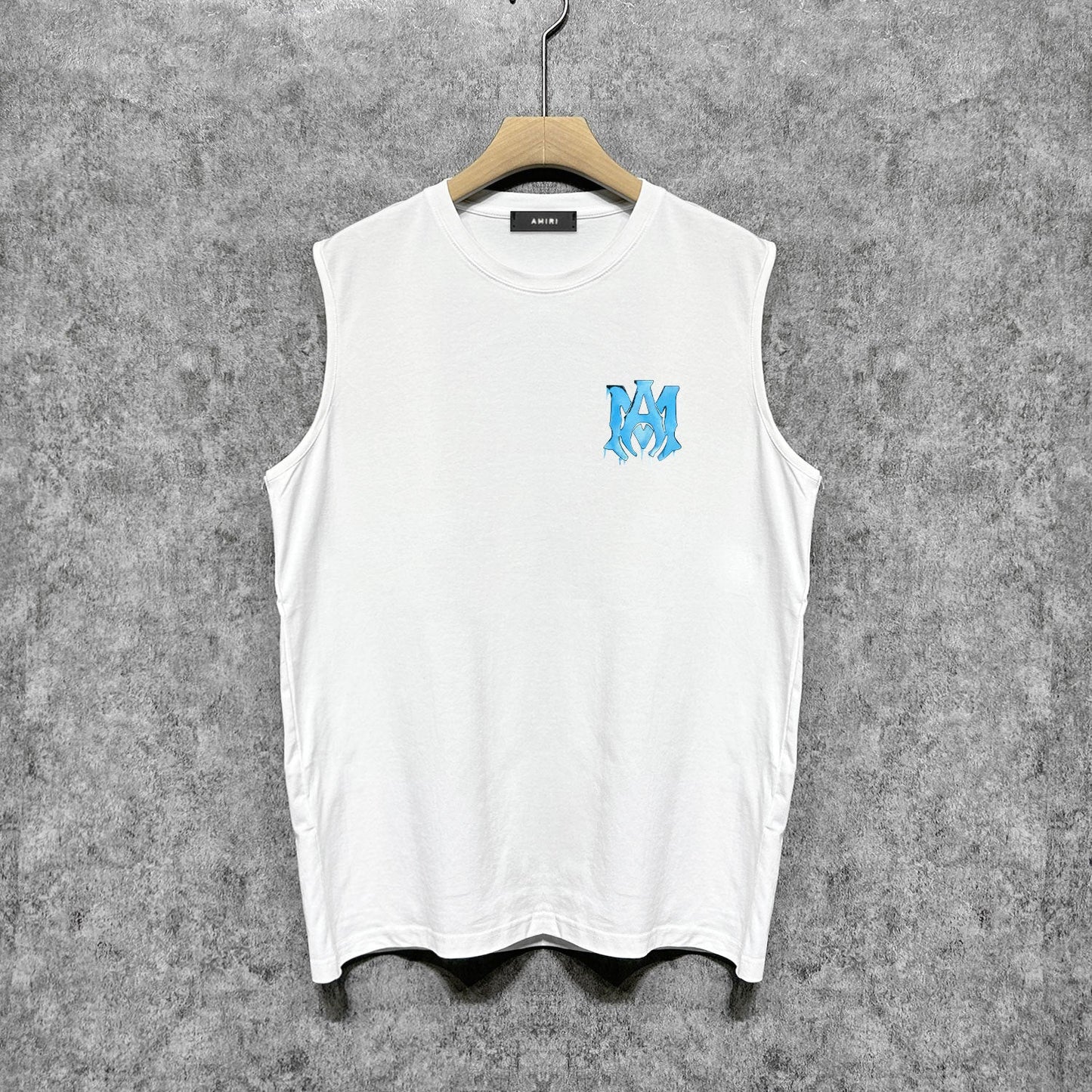 Amiri tank top splash paint simple letterprinting