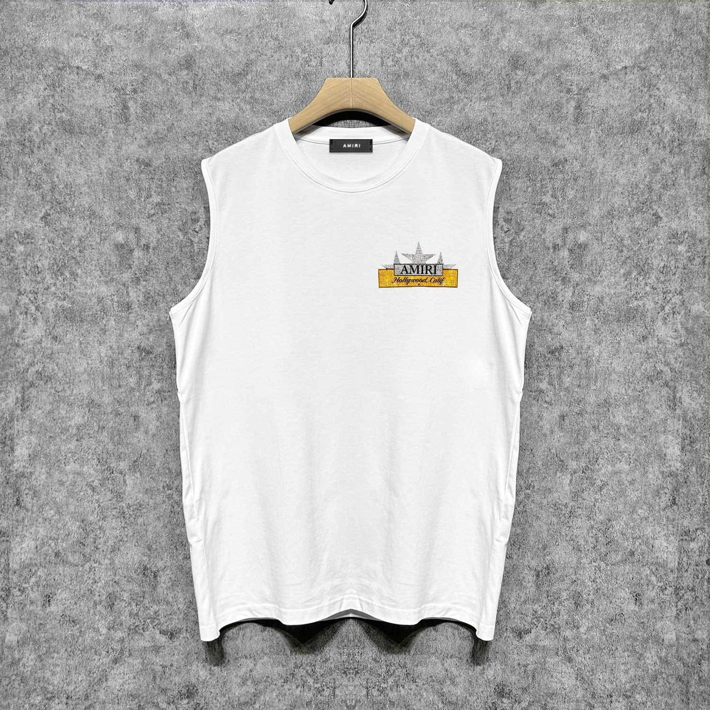Amiri tank top five-pointed star nameplate printing