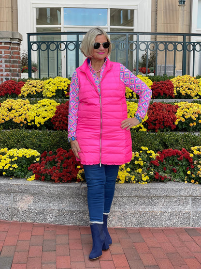 LULU-B HOT PINK PUFFER VEST