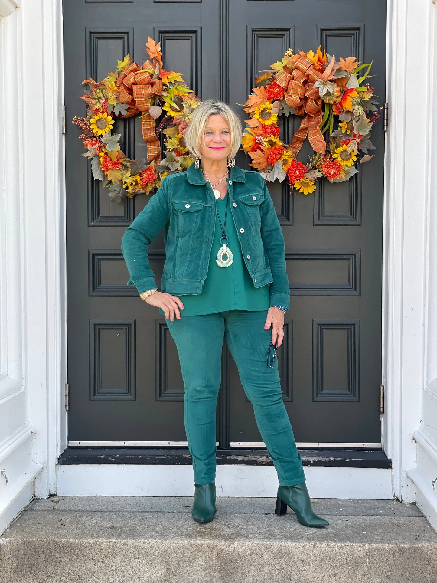 LULU-B EMERALD  VELOUR JACKET