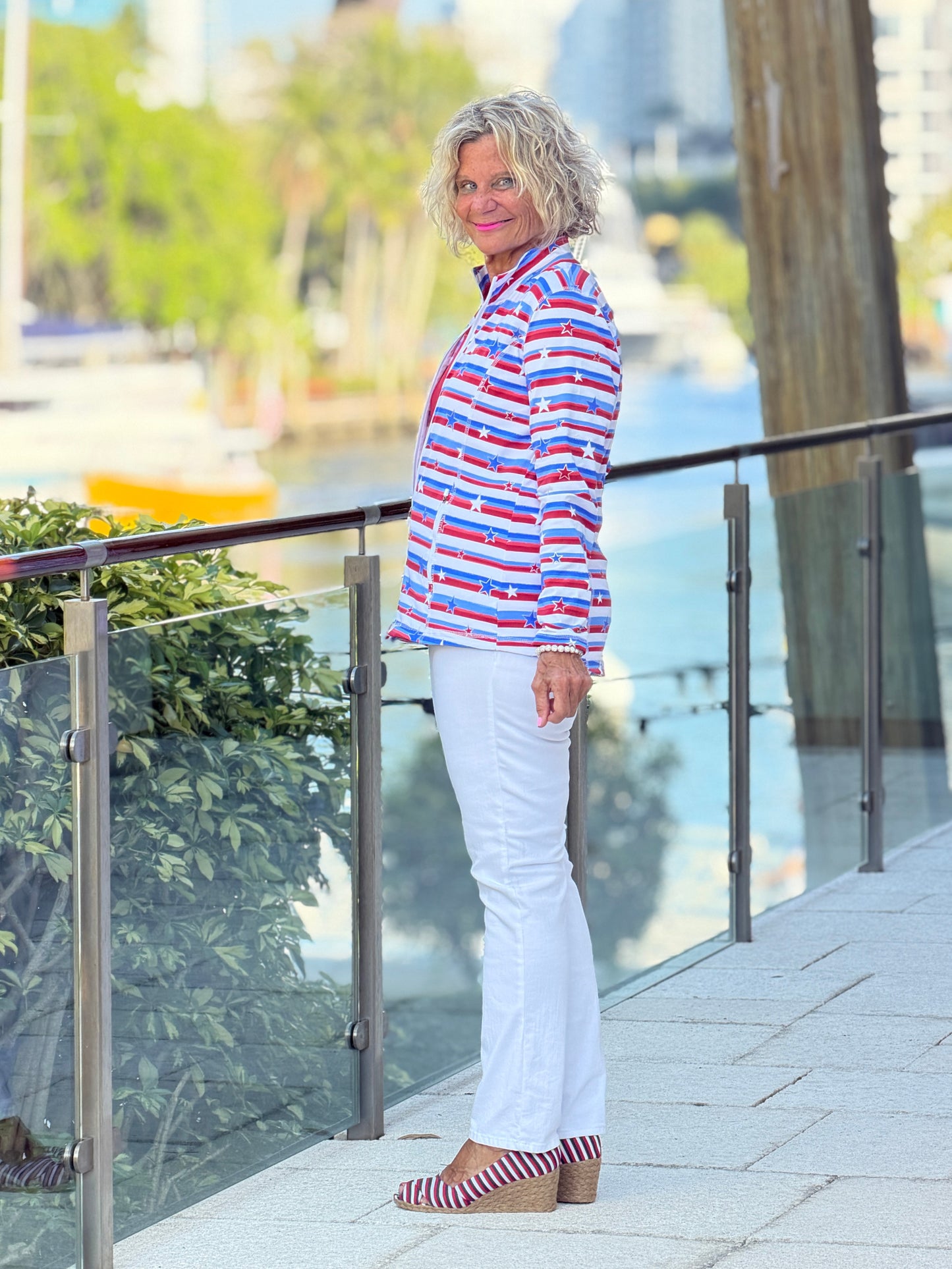 LULU B STARS FULL ZIPPER JACKET