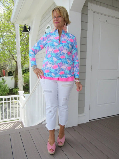 JELLYFISH ZIPPER TOP