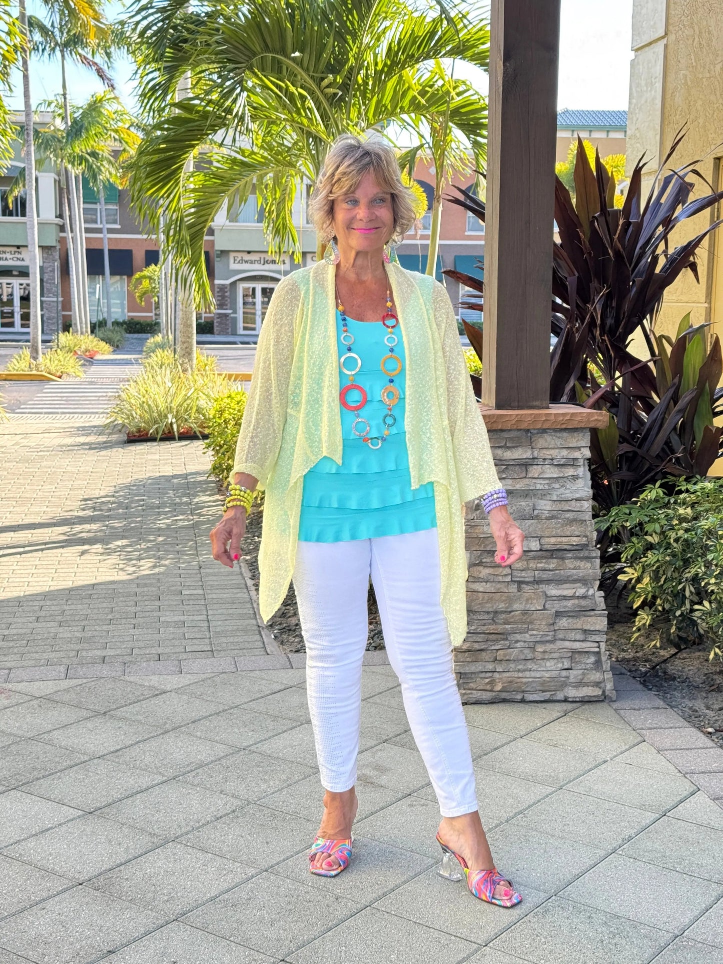 LULU-B CLEAR SUNSHINE RUFFLE WRAP