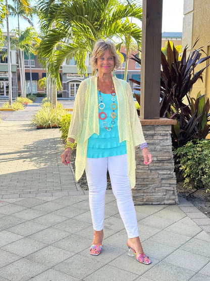 LULU-B CLEAR SUNSHINE RUFFLE WRAP