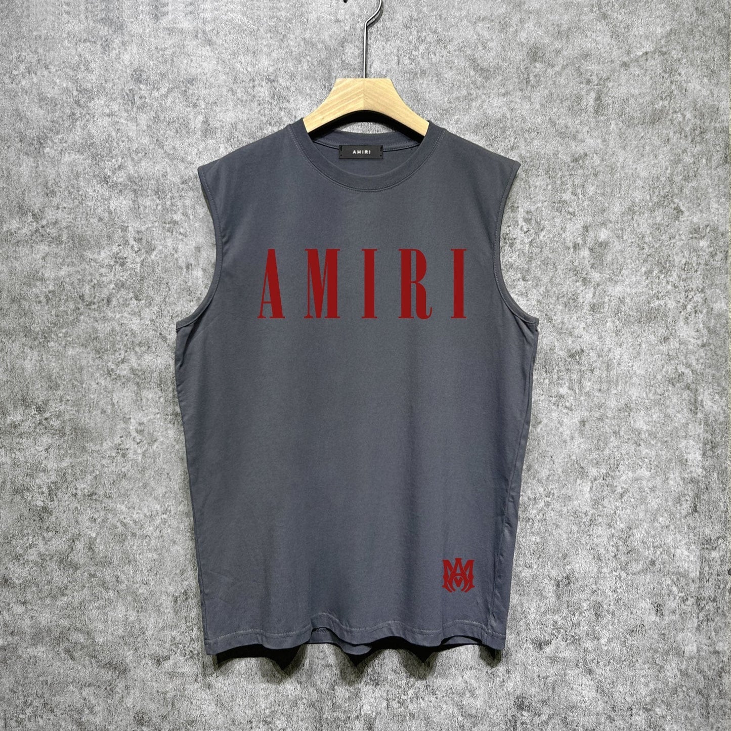Amiri tank top letter spider printing