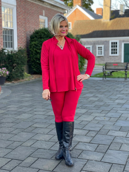 LULU-B SPANK RED LEGGINGS