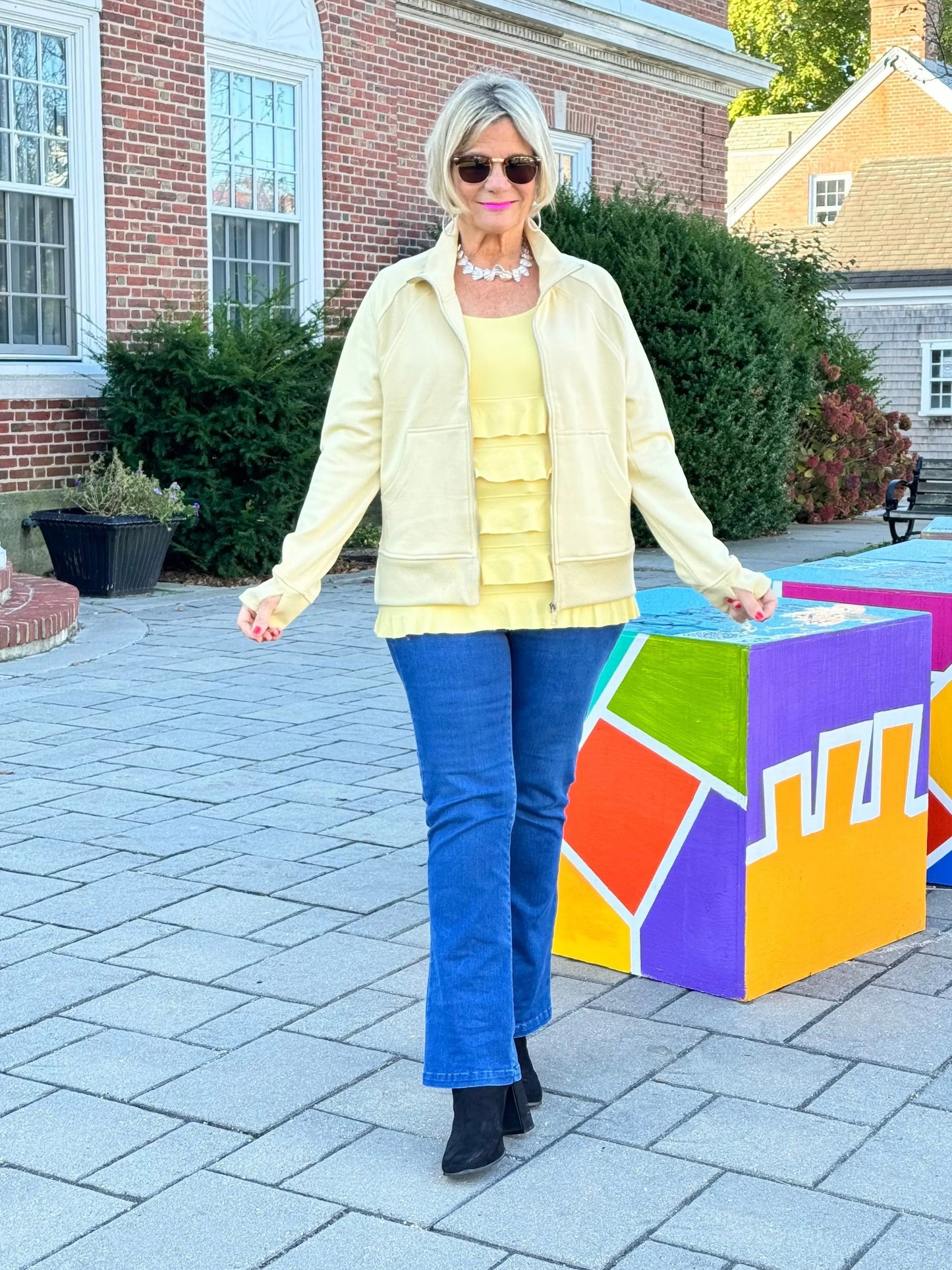 CHAMOIS FULL ZIPPER JACKET