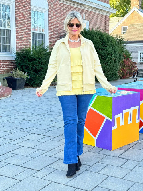 CHAMOIS FULL ZIPPER JACKET
