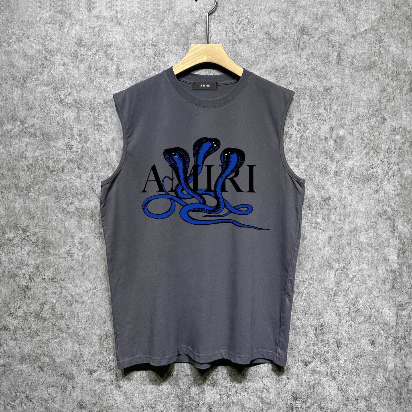 Amiri tank top new font cobra printing