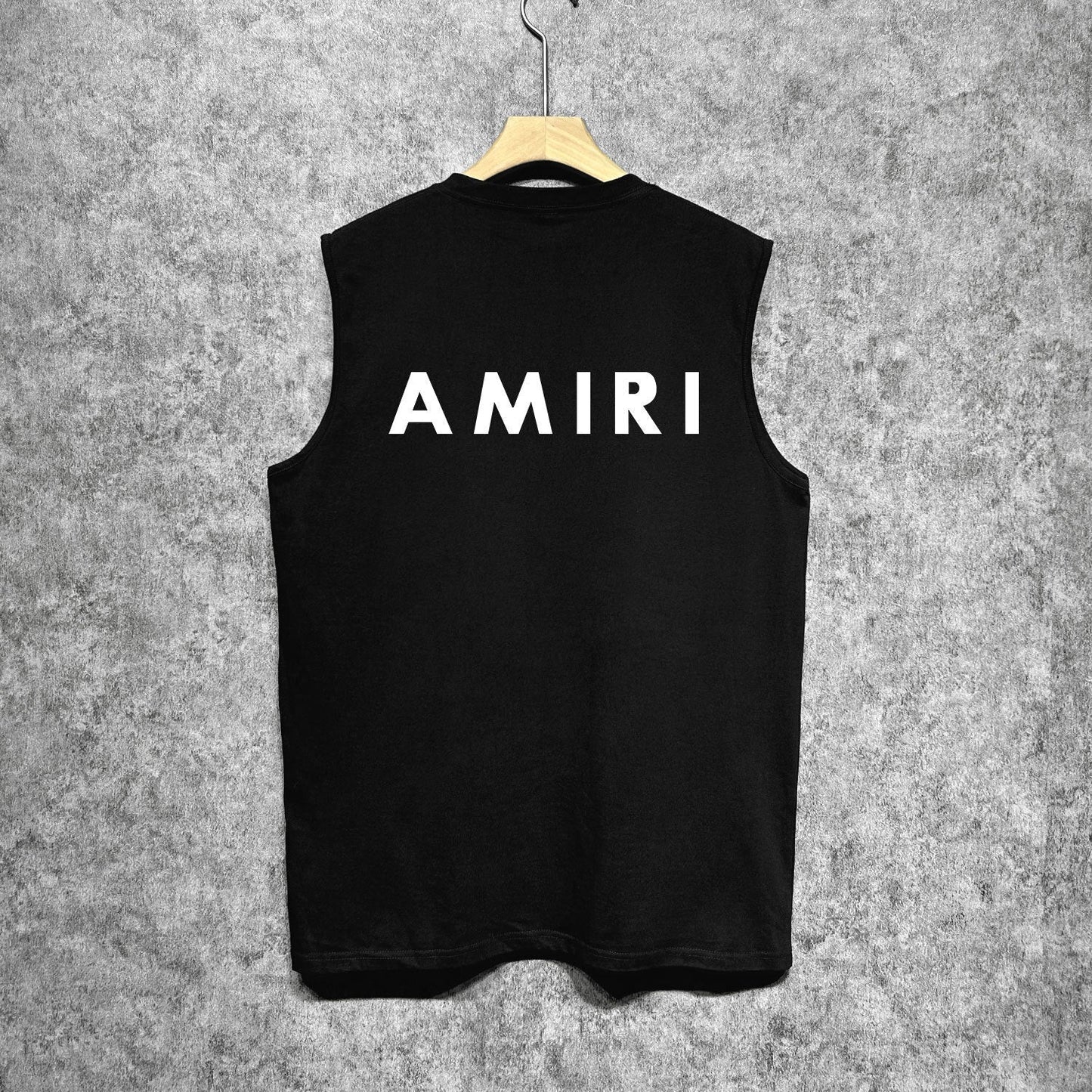 Amiri tank top flat thick letter spider armband printing