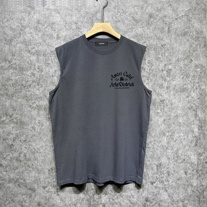 Amiri tank top artistic word printing