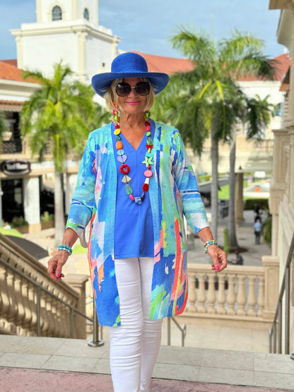 LULU-B BLUE TAILORED V
