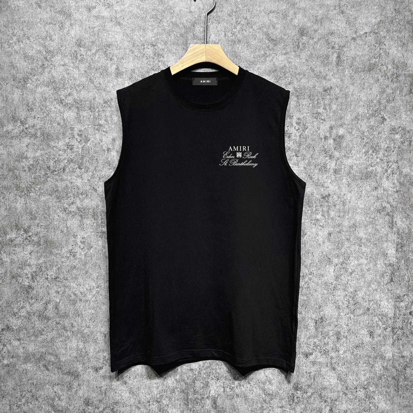 Amiri tank top sketch airplane letterprinting