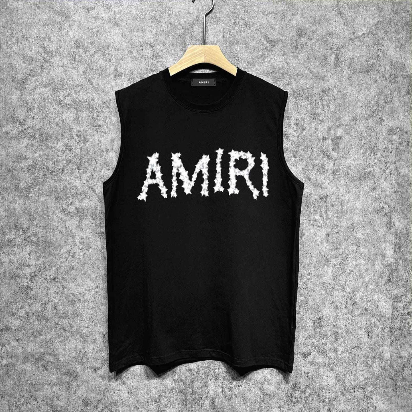 Amiri tank top mist star printing