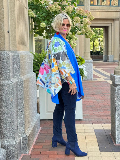 Blue Reversible Rain Cape - Collection