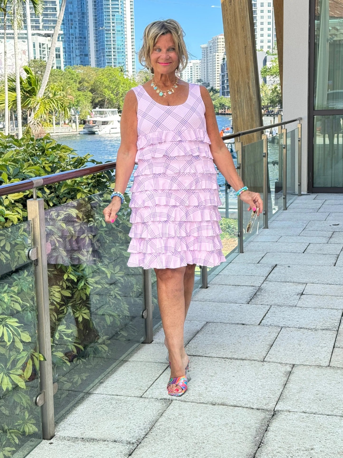 LULU B PINK CHIC CHA CHA DRESS