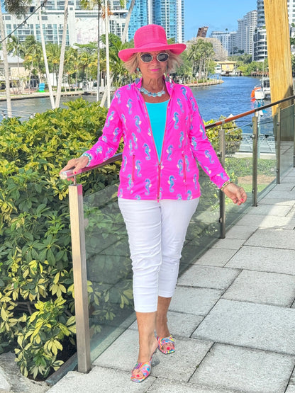 LULU B SEAHORSE BAY FULL ZIPPER JACKET