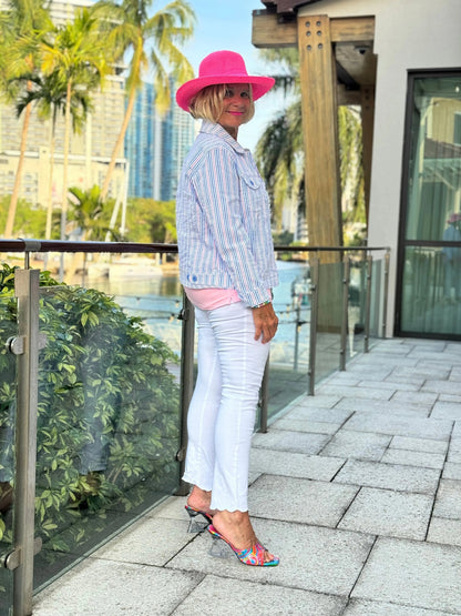 LULU-B CANDY PASTEL SEERSUCKER JACKET
